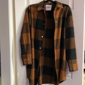 BB Dakota Long Plaid Jacket